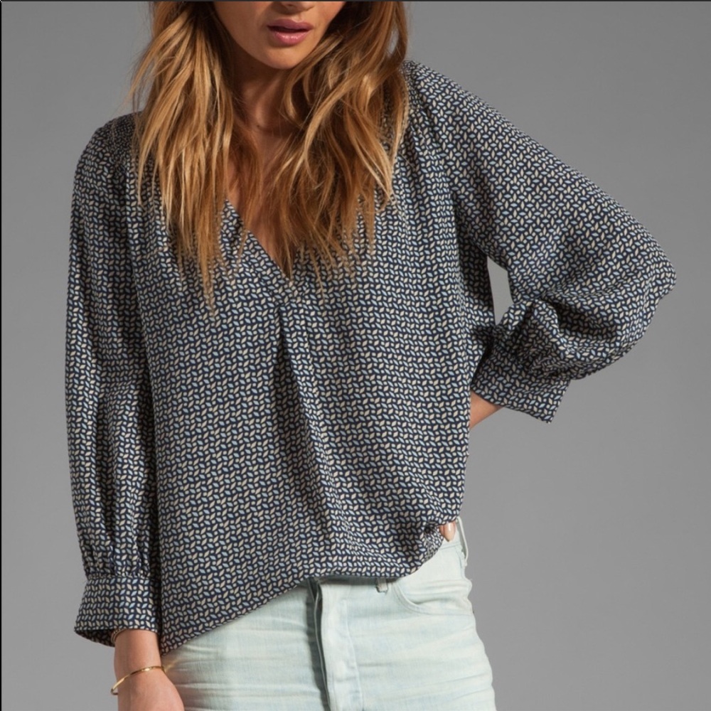 Joie Geo Print Blouse